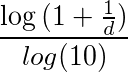 Benford’s distribution equation